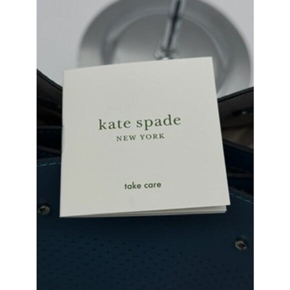 Kate Spade New York Marti Large Bucket Bag*New w/out tags*BLUE Pebbled Leather - Picture 9 of 16